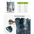 thumbnail image 6 of Christmas Squirrel Tie Up Curtains for Window, Xmas Snowflake Forest Thermal Insulted Balloon Shade Adjustable Rod Pocket Curtains Valance Panels for Kitchen Bathroom Café 42 x 54, 6 of 7