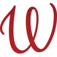 thumbnail image 1 of Awesome Life Craft, Acrylic Letter W Script, 4'' Tall Transparent Red Alphabet, 1 of 5