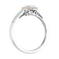 thumbnail image 4 of 1/5 Carat Diamond Oval Shape Engagement Ring in 10K White Gold & Rose Gold - IGI Certified (Ring Size 9.25), 4 of 7