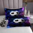 thumbnail image 3 of Erosebridal Football Coverlet Set King,Geometric Hexagon Bedding Set,Sport Decor,3-Piece, 3 of 5