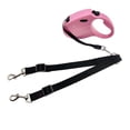 thumbnail image 1 of DEBGFS Dual Dog Retractable Leash - Non-Slip  One-Button Brake & Lock - 360° -Free  16ft Extendable Double Headed Lead - Polyester Fiber  Adjustable Walking & Running Lead for Two Dogs Up,Rosen, 1 of 7