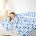thumbnail image 3 of Erosebridal Blue Bows 7 Pieces Bedding Comforter Set For Bowknot Girl,Cartoon Kawaii Bowtie Full Bedding Set,Dreamy Princess Style,Reversible, 3 of 7