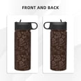 thumbnail image 3 of Yiaed Autumn Brown Plants Print Water Bottle with Straw Lid, Stainless Steel Double Wall Insulated Water Bottle | Leak-Proof and Spill-Proof Water Bottle, 3 of 8