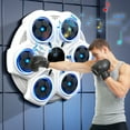 thumbnail image 6 of Music Boxing Machine for Kids and Adults,Bluetooth Wall Mounted Punching Pad,Rhythm Lights&Two-Player Battle Home Gym Equipment,Sport Toys Gifts for Men Boy Girl Teen 6,7,8,9,10+ Year Old (White), 6 of 6