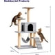 thumbnail image 4 of Torre para Gato 1.25 M Bluelander con Juguete Colgante y Rascador, Gimnasio para Gatos Interior, 4 of 6