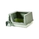 thumbnail image 4 of Caja de arena para gatos con bandeja inferior desmontable semicerrada con pala pulida L verde, 4 of 9