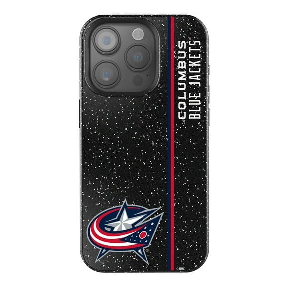 Keyscaper Black Columbus Blue Jackets Sidebar Bling iPhone Case
