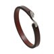 thumbnail image 5 of Pulsera de cuero para hombre y mujer, estilo retro vintage, joyería de moda, regalo Marrón, 5 of 9