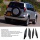 thumbnail image 3 of Tapa De Extremo De Riel De Techo Negra, Carcasa De Cubierta Compatible Con Prado FJ120 2002-2009, Barra De Protección Con Diseño Fácil De Usar, Material Resistente, 3 of 7