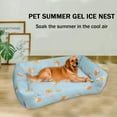 thumbnail image 5 of Cama refrescante para perros, cama de seda fría para dormir en verano para perros pequeños y gatos, camas para mascotas transpirables y lavables con base antideslizante, mantiene fresca a la mascota, 5 of 5