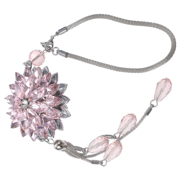 GOOHOCHY Crystal Car Pendant Mirror Hanging Accessories for Your Pink