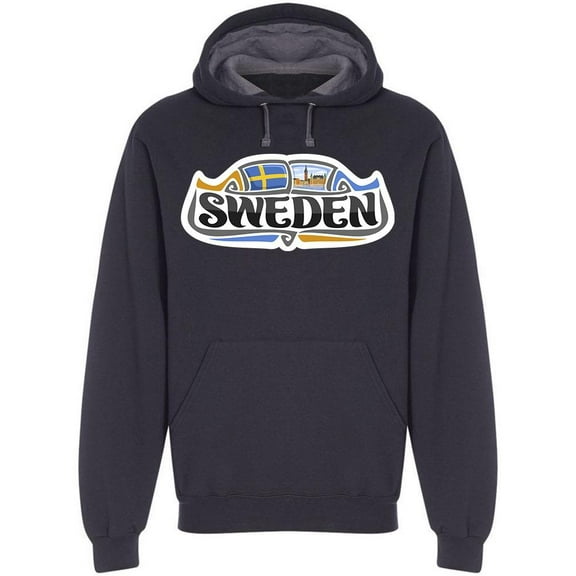 Sweden Country, Logo Hoodie Men -Image by Shutterstock, Male x-Large