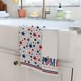 thumbnail image 3 of Strip-Shaped America Stars Patriotic 4th of July Kitchen Towels 2 Pcs Summer Dish Towels Decorative Hand Flower Cute Flowers Tea Towel for Home Independence Day Housewarming Gift 18X28 Inch, 3 of 5