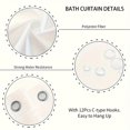 thumbnail image 4 of 1/4pcs Sunflower, Set Of Three Dwarf Patterned Shower Curtains, Including Waterproof Shower Curtains, Non Slip Floor Mats, Toilet Seat Covers, And U-shaped Mats, Twelve Hooks, Bathroom Accessories, 4 of 5
