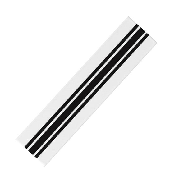 Black and White Stripes Table Runners,Farmhouse Table Runner Dresser Scarves,for Dining Coffee Table Holiday Party Wedding