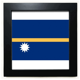 thumbnail image 1 of Nauru national flag Oceania país símbolo Mark patron Mesa de pared con marco cuadrado negro, 1 of 4