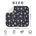 thumbnail image 4 of Pioneer Flower Floral Print Pattern Kitchen Dish Drying Mat 1 Pack, Ultra Absorbent Microfiber Drainer Mat, 16"x18", 4 of 6
