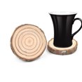 thumbnail image 3 of Natural Log Slice Piece Cup Mat Coaster Tea Coffee Mug Round Holder Creative Wood Hand Painted Photo Shooting Props, Multiple Size for Choice Diameter: 12-14cm Thickness: 1cm, 3 of 8