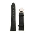 thumbnail image 3 of facefd Leather Watch Band Butterfly Deployment Clasp Buckle Black 22mm, 3 of 8