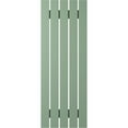 thumbnail image 6 of Ekena Millwork 19 1/2"W x 58"H Americraft Five Board (2 Batten) Exterior Real Wood Spaced Board-n-Batten Shutters (Per Pair), Track Green, 6 of 10