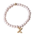 thumbnail image 1 of Pulseras Mujer de Perlas con Iniciales Oro 18k LuckyLy, Modelo Galia blanco UNITALLA, 1 of 6