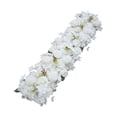 thumbnail image 2 of Arreglo floral con flores artificiales, hilera de flores 3D realistas, flores de seda para bodas, manualidades, decoración artística para eventos, 2 of 8
