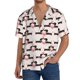 thumbnail image 1 of Balery Dachshund And Hearts Camisa Casual de Manga Corta con Botones para Hombre, Texturizada, Estilo Cubano, para Playa, Verano-Medium, 1 of 5