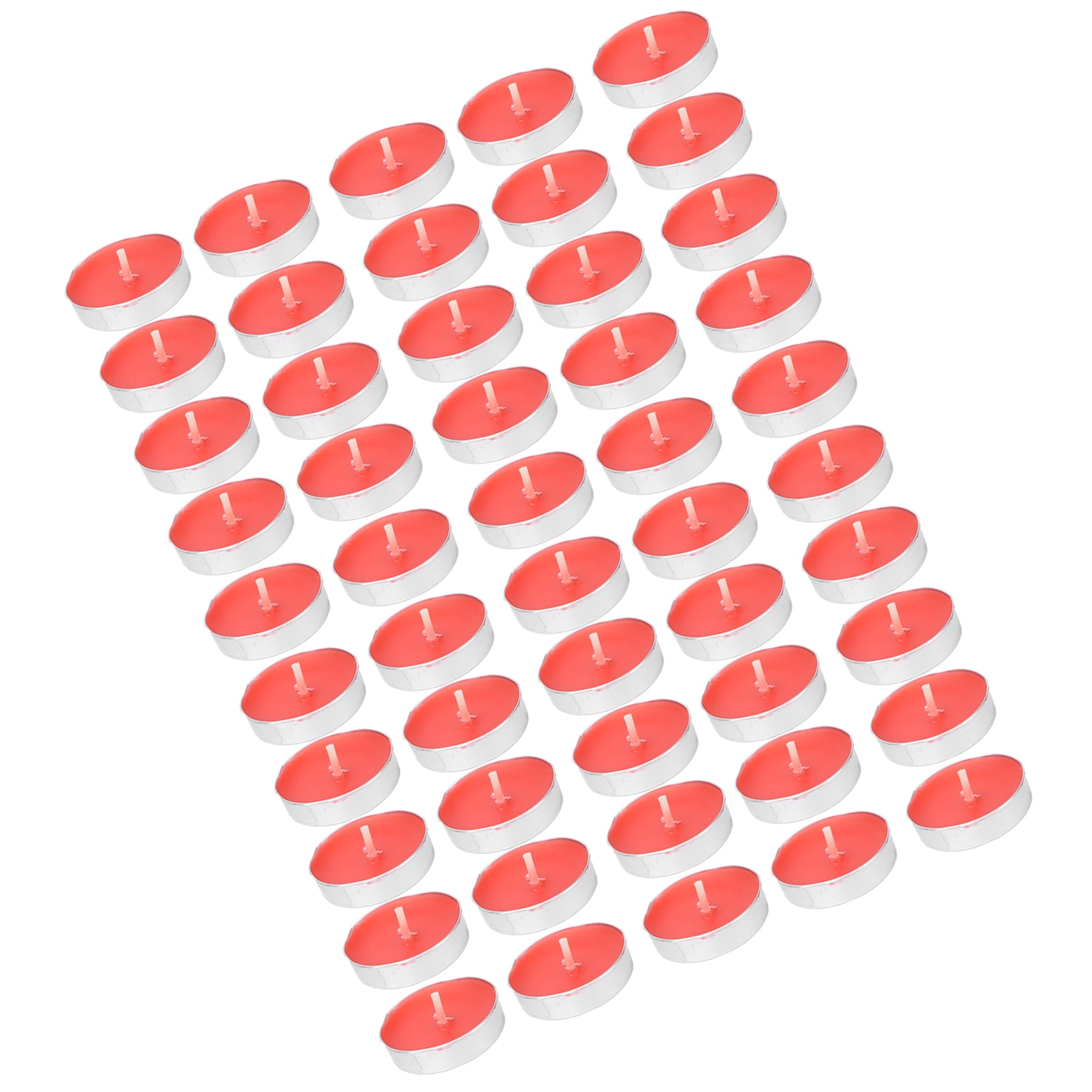 Smokeless Candle, Unscented Tealight Candles Crimping Edges No Black