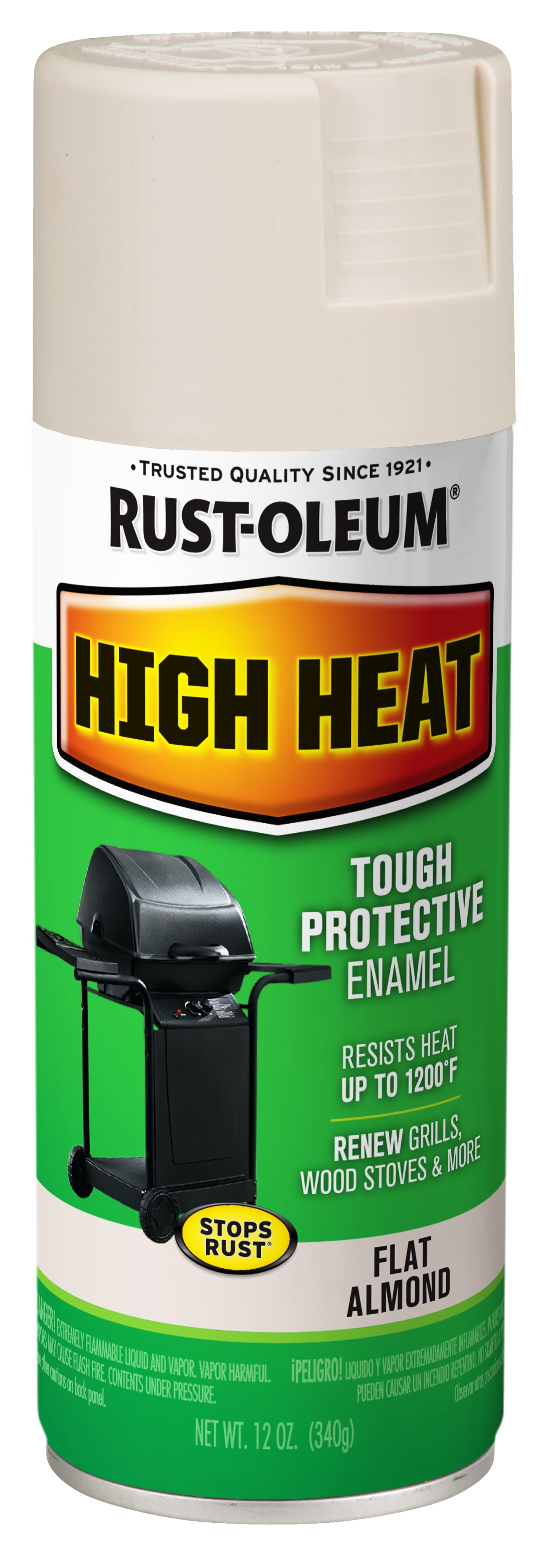 Rust-Oleum 7751830 High Heat Spray Paint, 12 Ounce, White, 12 Fl Oz