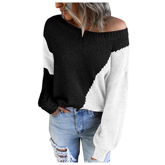 Vedolay Sweaters Tops Cute Sweater Christmas Pullover Knitted Top Shirt Black,XL