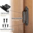thumbnail image 4 of MesaSe 40 Pcs Matte Black Cabinet Hinges Overlay Self Closing for Kitchen Cabinet Door, 4 of 6