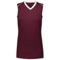 thumbnail image 1 of Ladies Rover Jersey, Maroon & White - Extra Large, 1 of 1