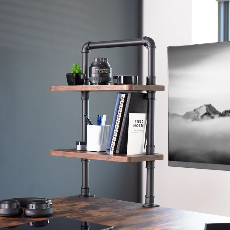 Desktop Organizer VIVO Clamp-On 2-Tier Desktop Shelf - 16 Inch ...