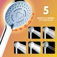 thumbnail image 4 of Handheld High Pressure Water Saving showerheads With 5 Mode Function, Spray Handheld Showers For Clog-Free Use And Leak-Proof Design, 4 of 5