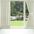 thumbnail image 7 of 2 Panel French Door Curtains With Rod Pocket Tieback Indoor Sun Blocking Grommet Curtains Thermal Blackout Curtain for Window Kitchen Patio Doors 25 x 72 Inch, 7 of 7