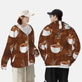 thumbnail image 3 of Rocae Sloths Need More Coffee Print Breathable Sun Protection Hoodie Quick-Dry Lightweight Long Sleeve Hoodie Unisex Running Sports Shirt Large, 3 of 9