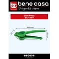 thumbnail image 2 of Bene Casa Green Aluminum Lime Press/Squeezer, Easy Manual Citrus Juicer, 2 of 6