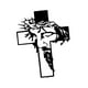 thumbnail image 4 of Estatua de crucifijo, de pared, Jesús impresionante con intrincados patrones tallados, estatuilla tallada, cruz de pared para el hogar, 4 of 9