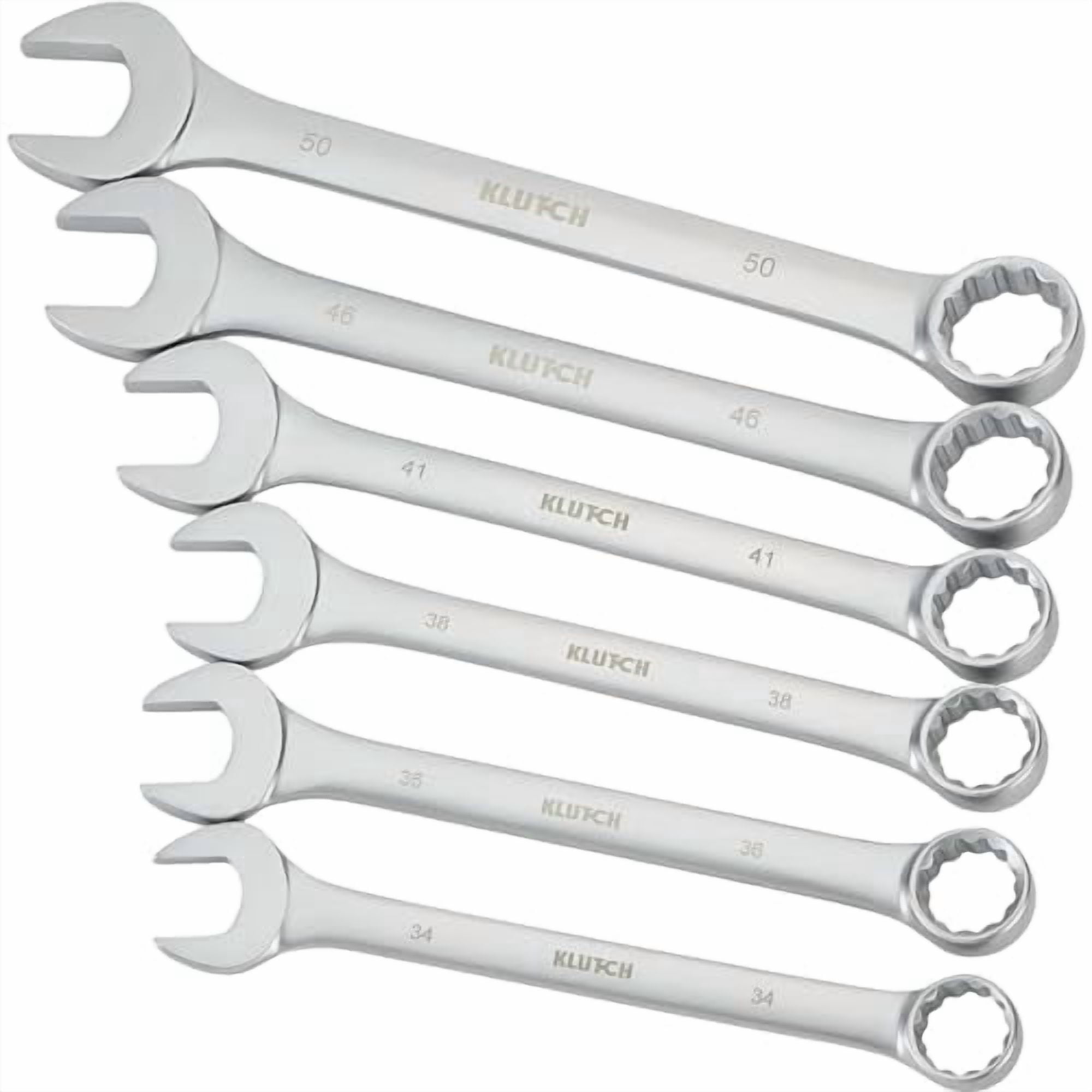 Klutch 6-Pc. Jumbo Metric Combination Wrench Set, Model# 31599A