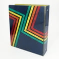 thumbnail image 2 of Pen + Gear Vinyl 3-Ring Fashion Binder, 1 1/2 inch O-Ring, Navy Blue Retro Design, 2 of 9