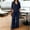 A1_Dark Blue, variant on Plus Size Summer Gauzy Linen Sets for Women Deep V Neck 3/4 Length Sleeve Tunic Shirt Elastic Waist Wide Leg Pants with Pockets Dressy Casual Loose Peasant Beach Vacation Outfits Wine 4Xl