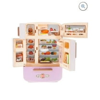 Valessati Kids Kitchen Fridge Play Set with Lights and Sounds