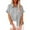 Grey, variant on Baqcunre Womens Blouses Fashion Women'S Solid Linen Casual Loose Short Sleeve Button Shirt Women'S Tops Shirts For Women Army Green L