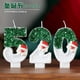 thumbnail image 5 of Nueva Vela Digital Navideña de Papá Noel, Verde y Blanca, con Sombrero Rojo y Muñeco de Nieve., 5 of 7