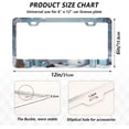 thumbnail image 3 of GZHJMY Christmas Snowman License Plate Frames Set of 2, Universal Aluminum License Plate Holders 2 Holes Car Tag Frames Automotive Exterior Accessories with Screw Caps Decorative, 3 of 7