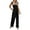 Black, variant on Bigersell Women's High- Skinny Jumpsuit Jumpsuit Women Casual Boho Print Romper Long Playsuit Strapless Sleeveless Jumpsuit Ripped High Waist Jumpsuits for Ladies