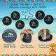 thumbnail image 4 of Juego de 6 posavasos CALUVAR Tiki Bar Ocean de silicona, 4 of 7
