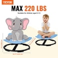 thumbnail image 2 of Silla giratoria VEVOR Elephant Kids de 100 kg de capacidad, color azul, 2 of 9