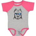 thumbnail image 3 of Inktastic Pitbull Sketch Portrait with Sunglasses Boys or Girls Baby Bodysuit, 3 of 5