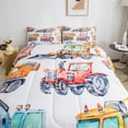 thumbnail image 4 of Erosebridal Excavator Comforter Set Full Size, Retro Truck Down Comforter Teens, Tractor Machinery Construction Vehicle Bedding Set Crane Digger Mixer Quilted Duvet Bedroom Decor, 4 of 5
